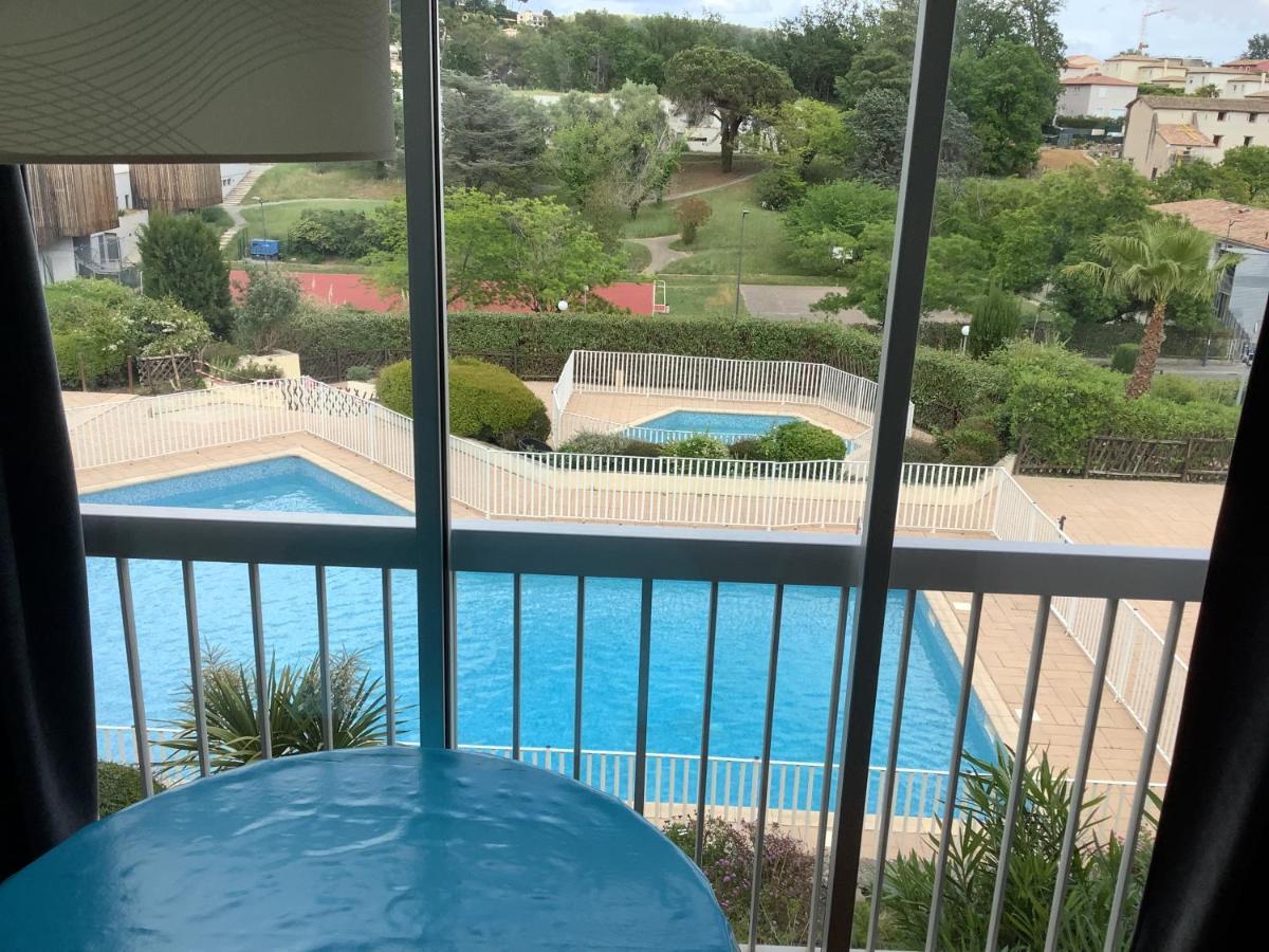 Au Calme Dans Hameau Fleuri Joli Studio 3 Pers Piscine Parking Wi-Fi Vence Exterior photo